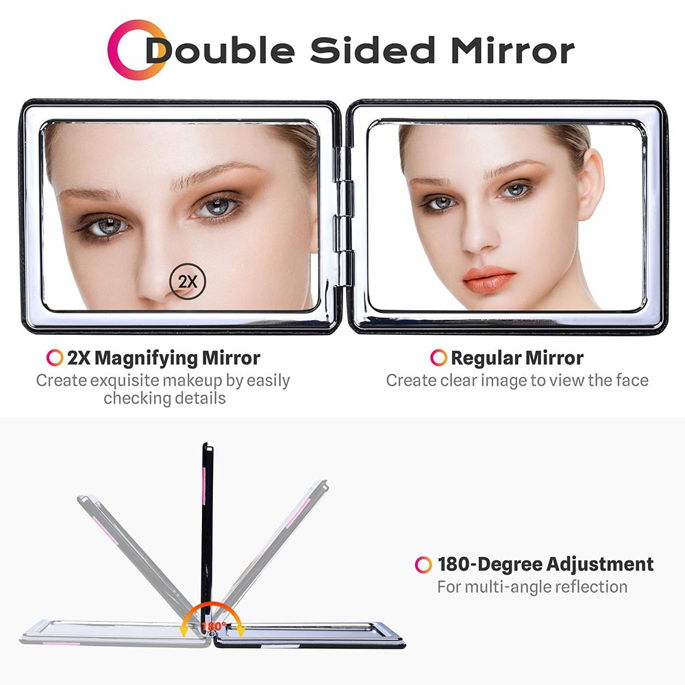 Yescom Magnifying Mirror Dual Sided with Comb 3ct/Pack Image