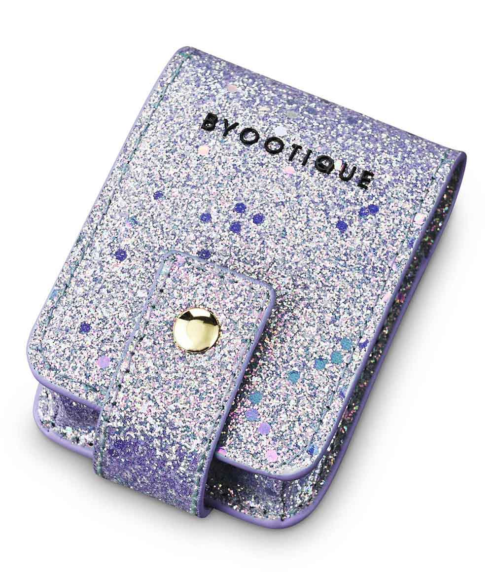 Byootique Sparkle Lipstick Bag Cosmetic Bag with Mirror