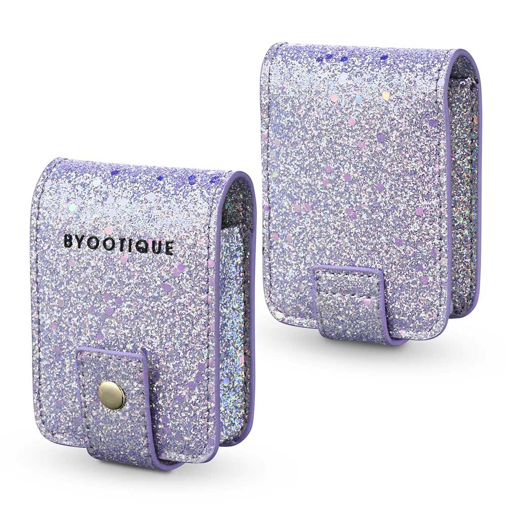 Yescom Sparkle Lipstick Bag Cosmetic Bag with Mirror