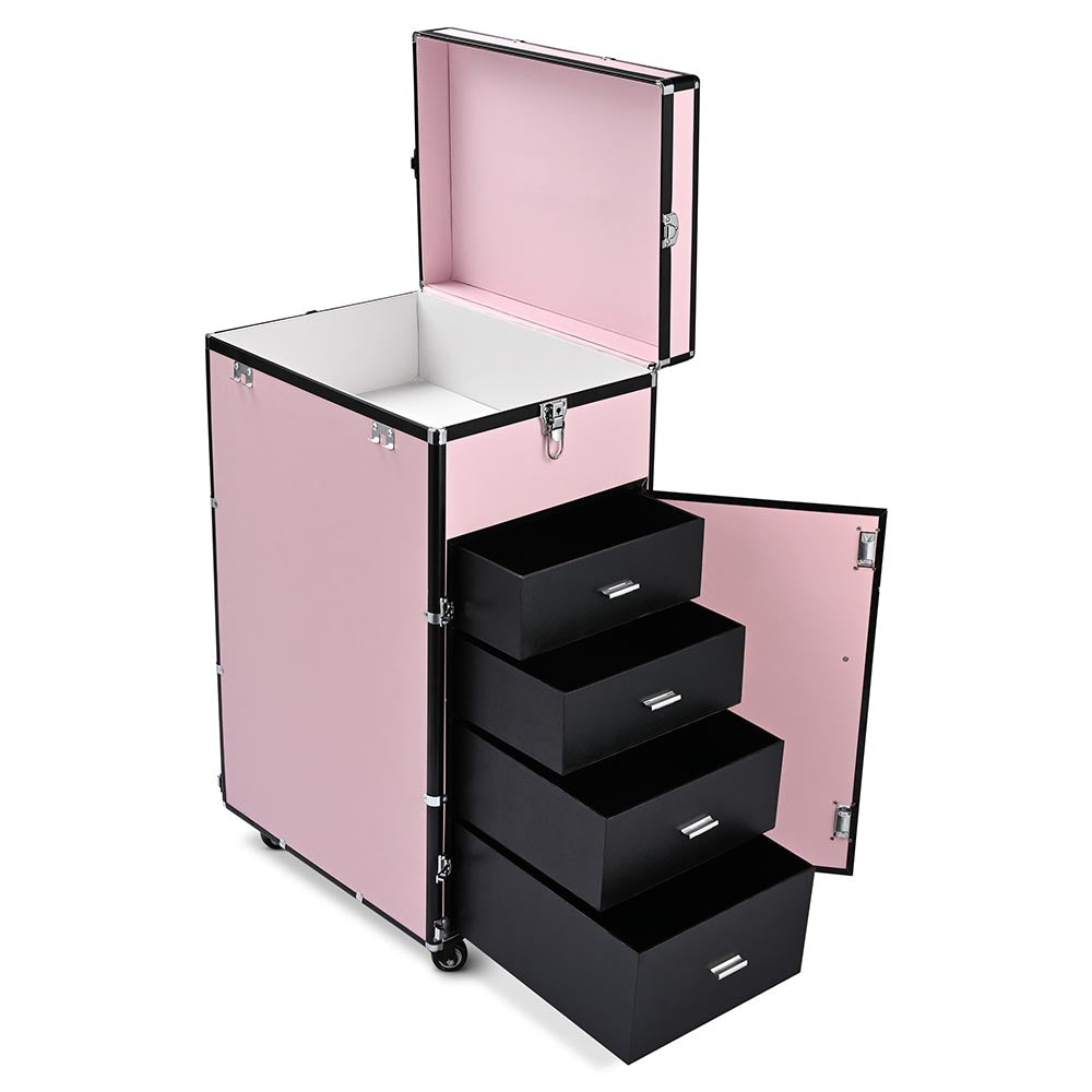 Yescom Nail Table Makeup Station with Drawers Detachable Table Image