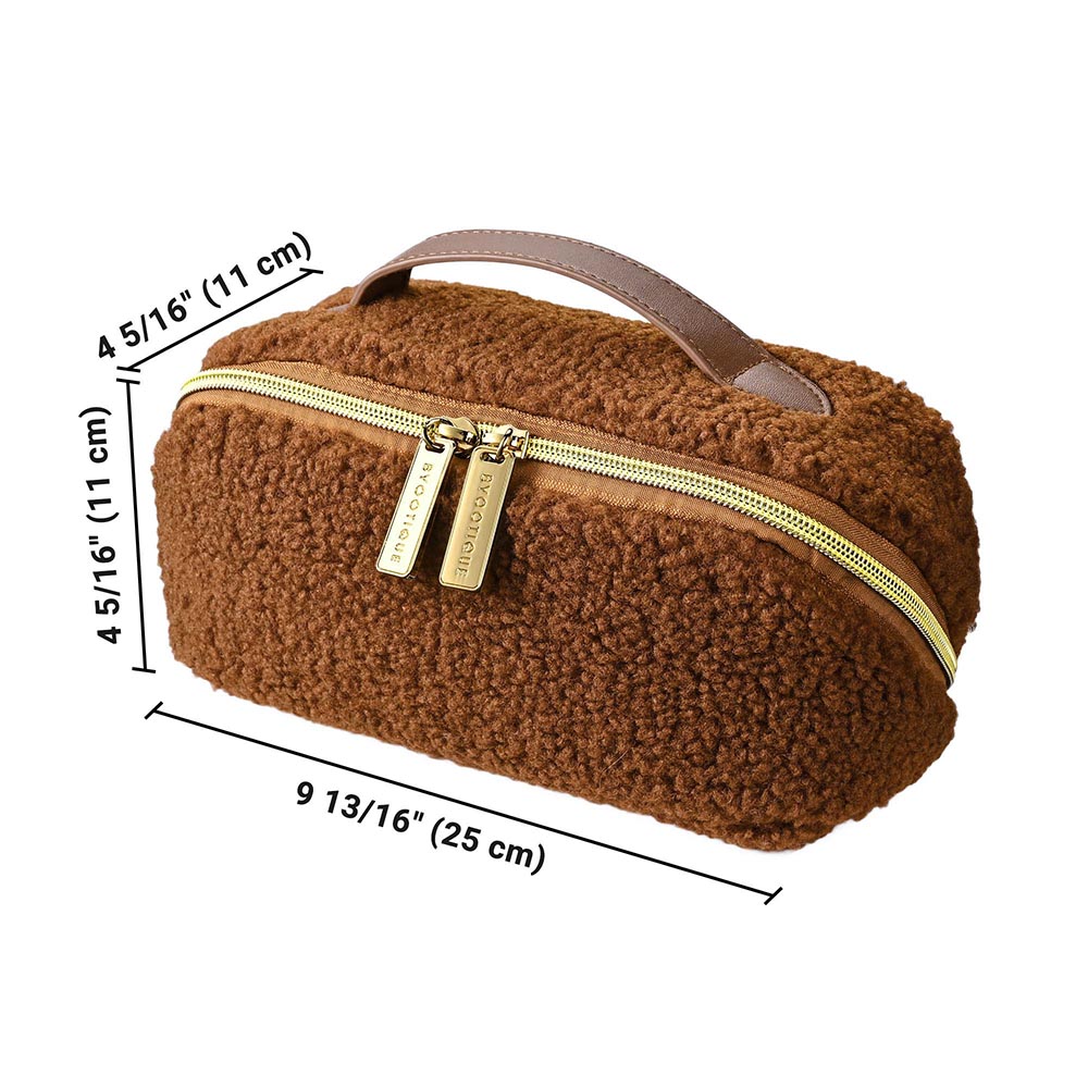 Yescom Travel Makeup Bag with Compartments Zipper