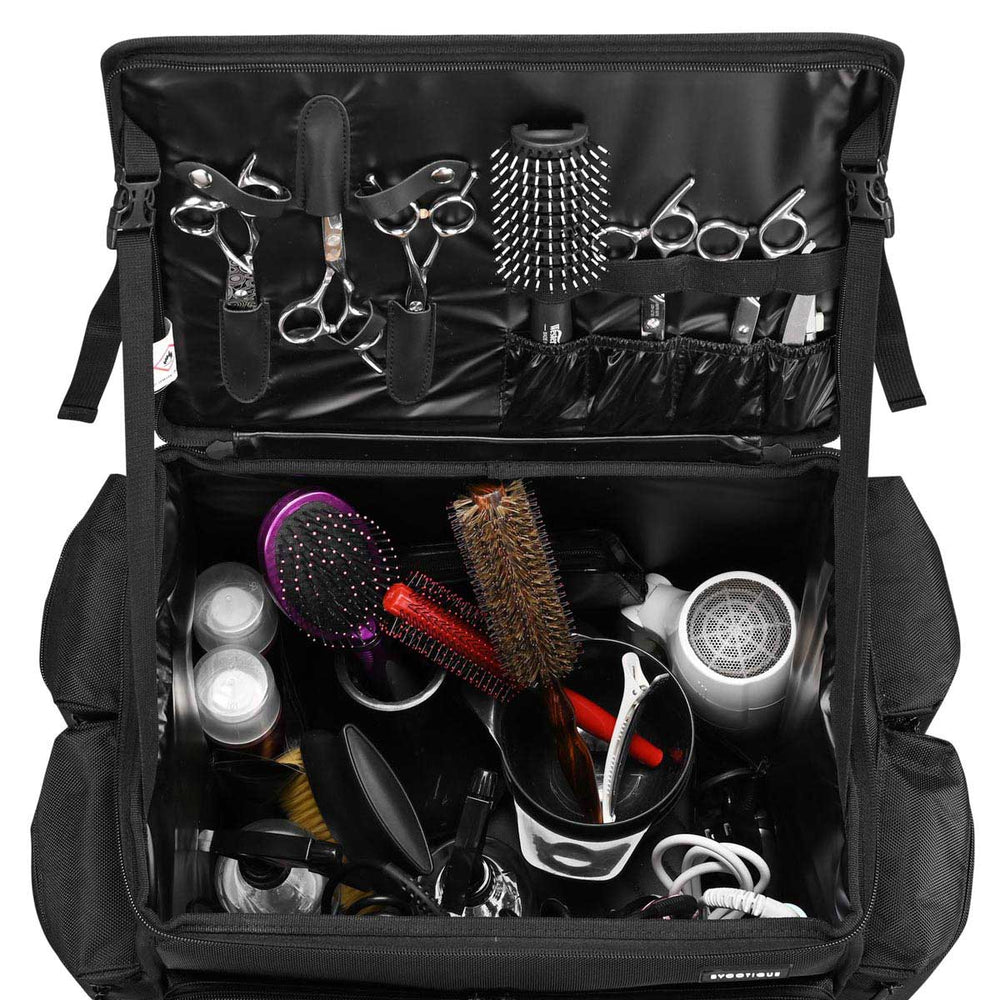 Yescom Hairdresser Suitcase on Wheels for Hairstylist Makeup Artist Image