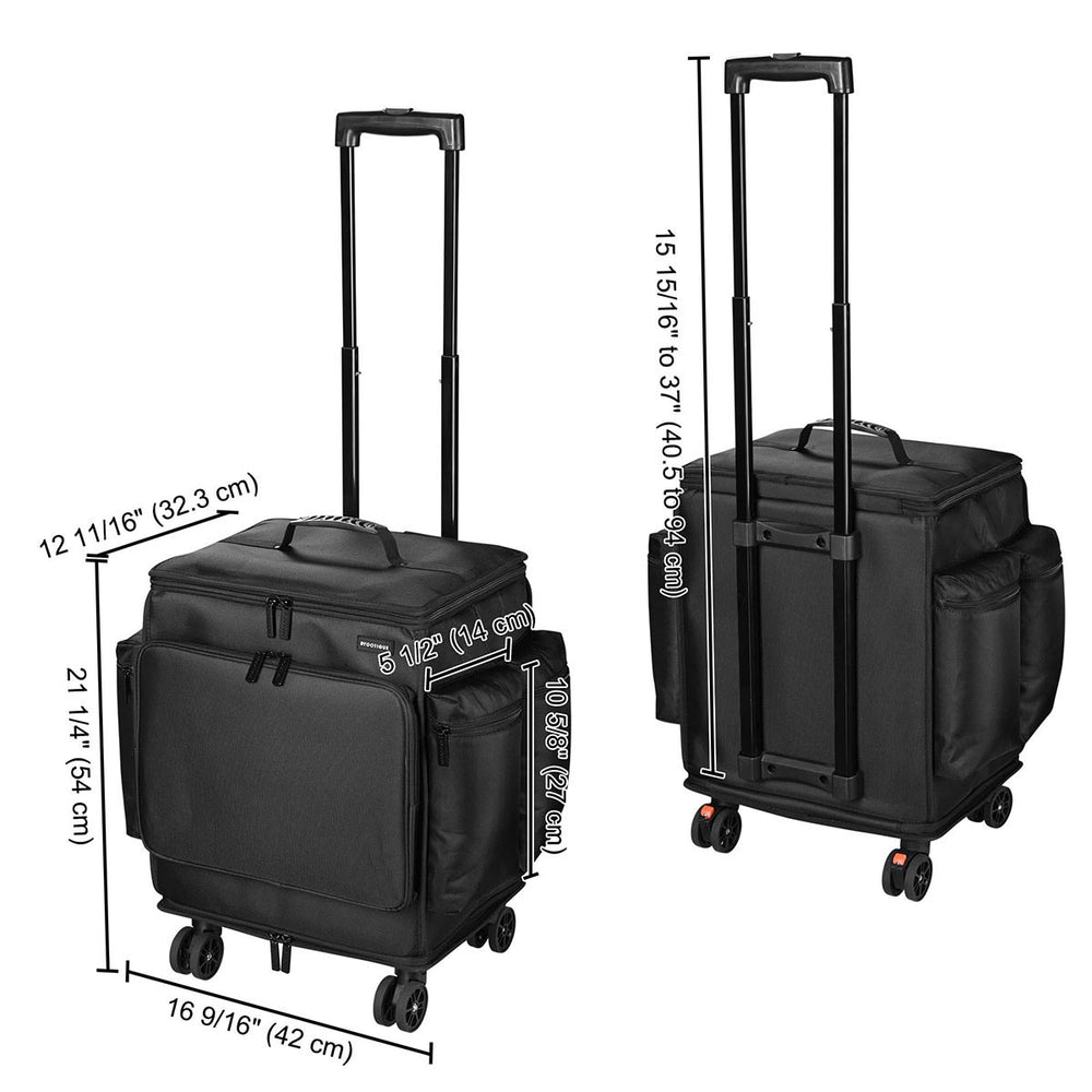 Yescom Hairdresser Suitcase on Wheels for Hairstylist Makeup Artist Image