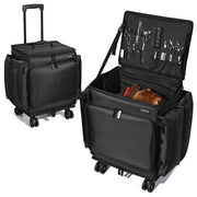 Yescom Hairdresser Suitcase on Wheels for Hairstylist Makeup Artist Image