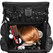 Yescom Hairdresser Suitcase on Wheels for Hairstylist Makeup Artist Image