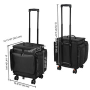Yescom Hairdresser Suitcase on Wheels for Hairstylist Makeup Artist Image