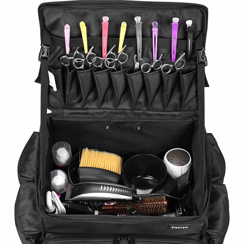 Byootique Hairdresser Suitcase on Wheels for Hairstylist Makeup Artist