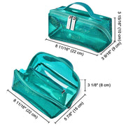 31 travel makeup bag BOYATU Bags Cosmetic Organizer Bag: Floral Make up | 3 Pcs Set Large Capacity Makeup Bag with Compartments go or at home STORAGE Travel Cosmetic Bag Portable Makeup
