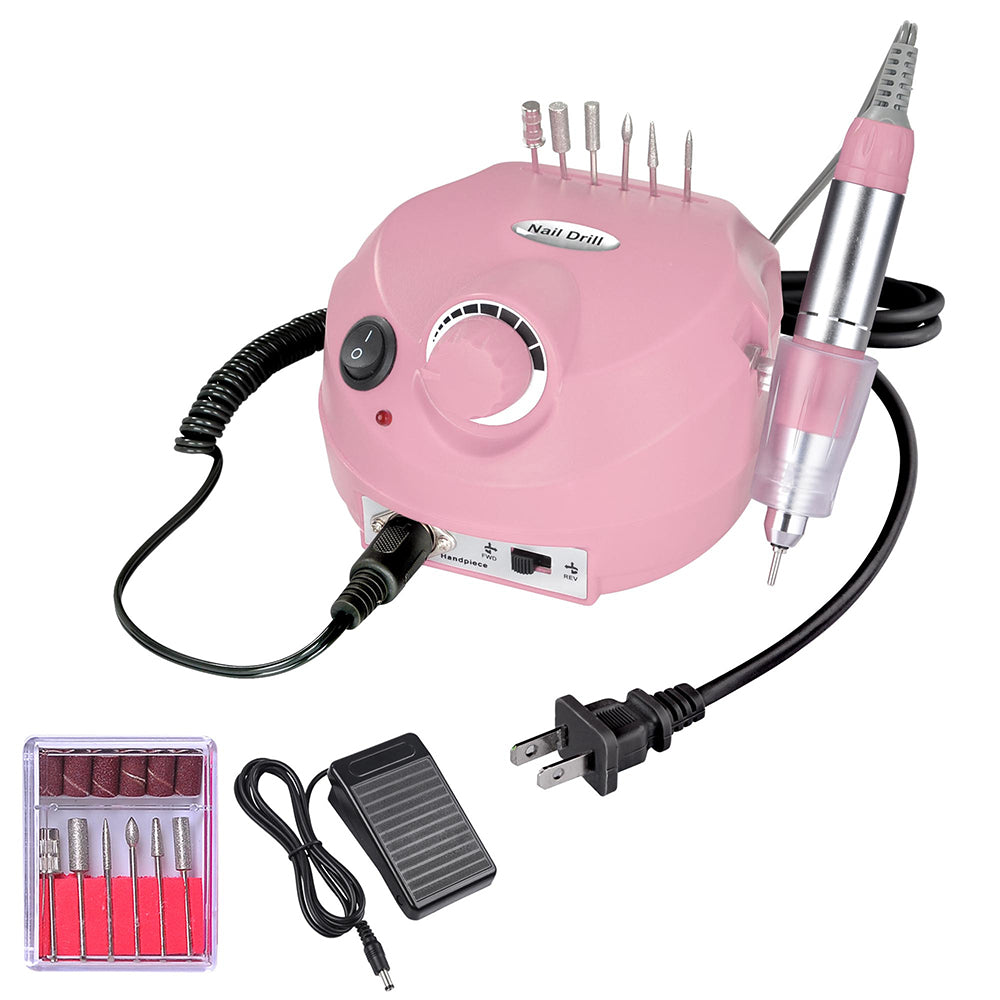 Yescom Nails Care Manicure Electronic Nail Drill File Machine, Pink Image