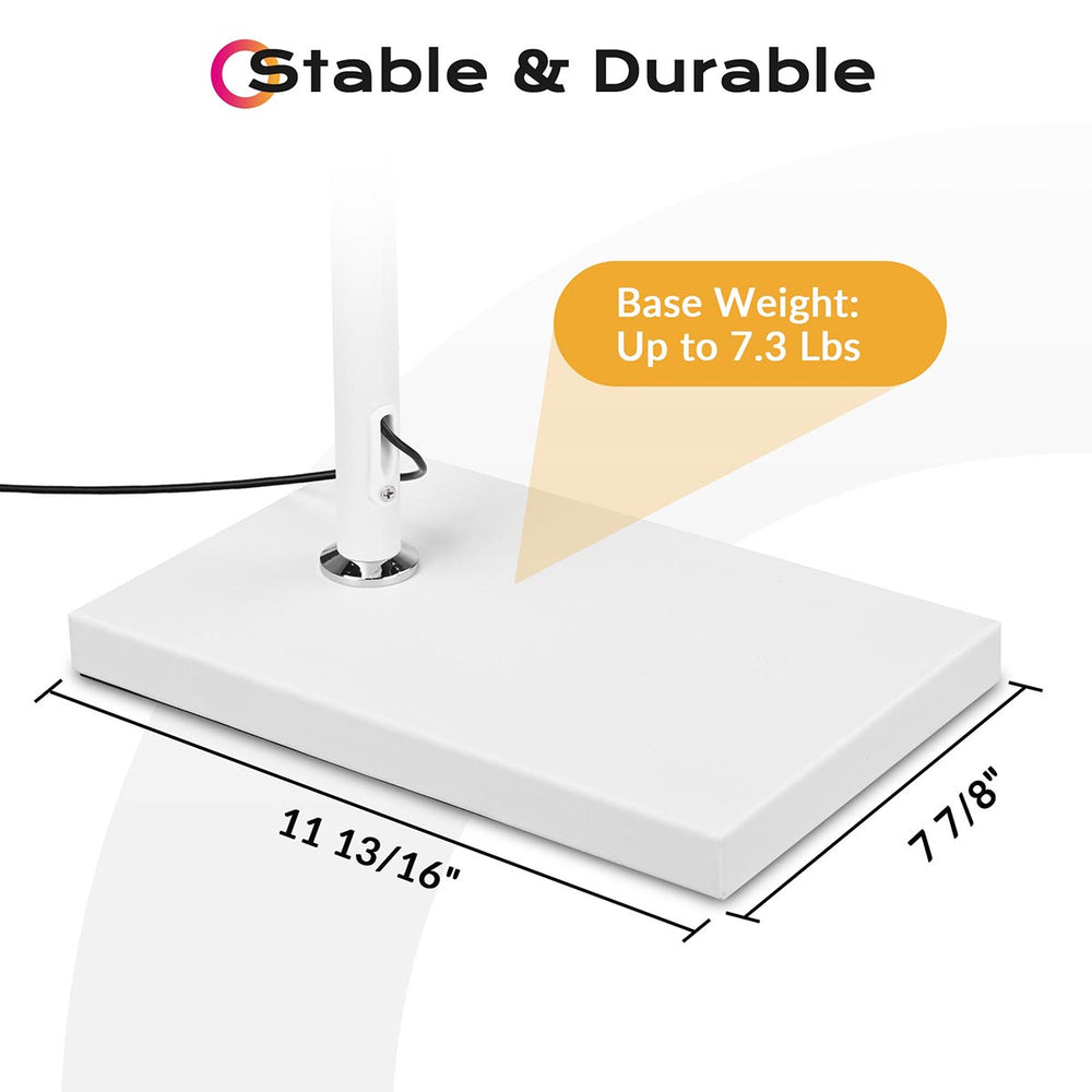 Yescom 28in Half Moon Light Adjustable Eyelash Tattoo Floor Lamp Image