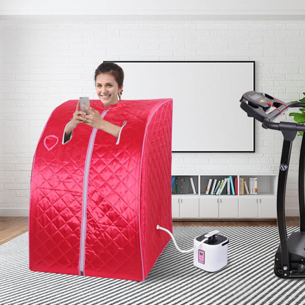 Yescom Portable Steam Sauna Tent Spa Detox w/ Chair & Remote Image