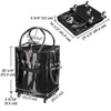 Byootique Shopper Bag with (5)Wheels & (3)Handles Rolling Grocery Tote