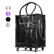 Yescom Shopper Bag with (5)Wheels & (3)Handles Rolling Grocery Tote Image