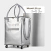 Byootique Shopper Bag with (5)Wheels & (3)Handles Rolling Grocery Tote