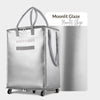 Byootique Shopper Bag with (5)Wheels & (3)Handles Rolling Grocery Tote