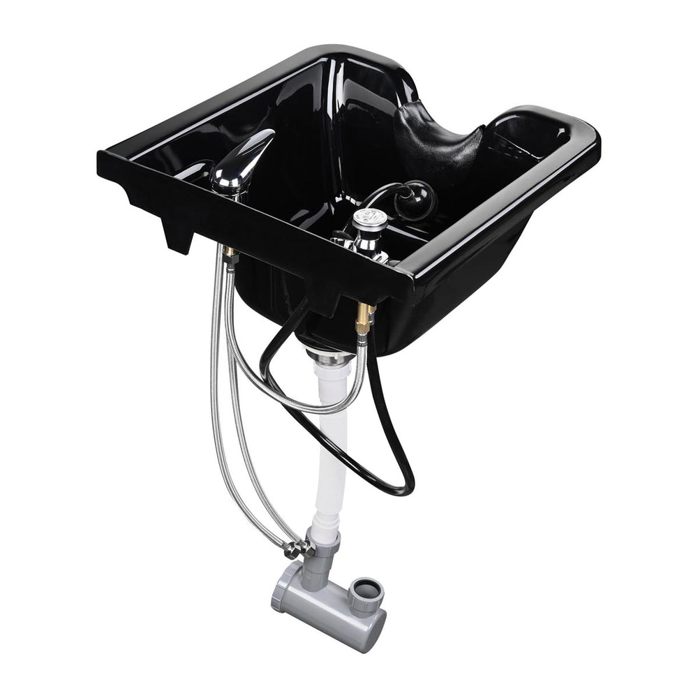 Yescom Salon Shampoo Bowl Hair Basin w/ Faucet Neck Rest Hair Trap Image