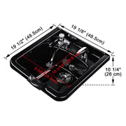 Yescom Salon Shampoo Bowl Hair Basin w/ Faucet Neck Rest Hair Trap Image