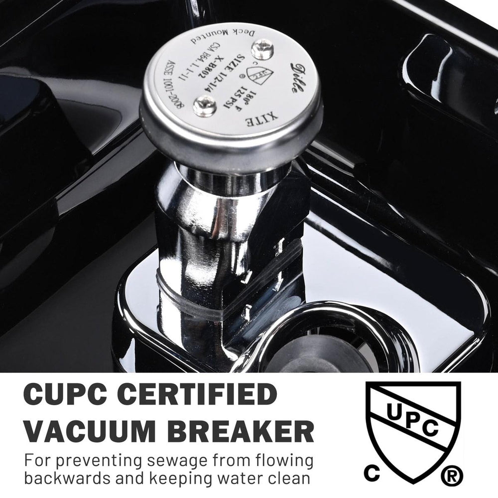 Yescom Salon Shampoo Bowl Hair Basin w/ Faucet Neck Rest Hair Trap Image