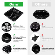 Yescom Salon Shampoo Bowl Hair Basin w/ Faucet Neck Rest Hair Trap Image