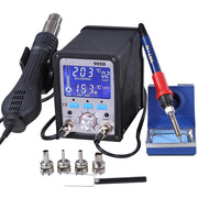 Yescom 995D Soldering Station SMD Hot Air Iron Rework Big LCD Display Image