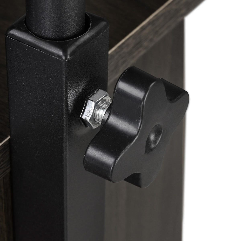 Yescom Height-Adjustable Rolling Laptop Cart with Storage Image