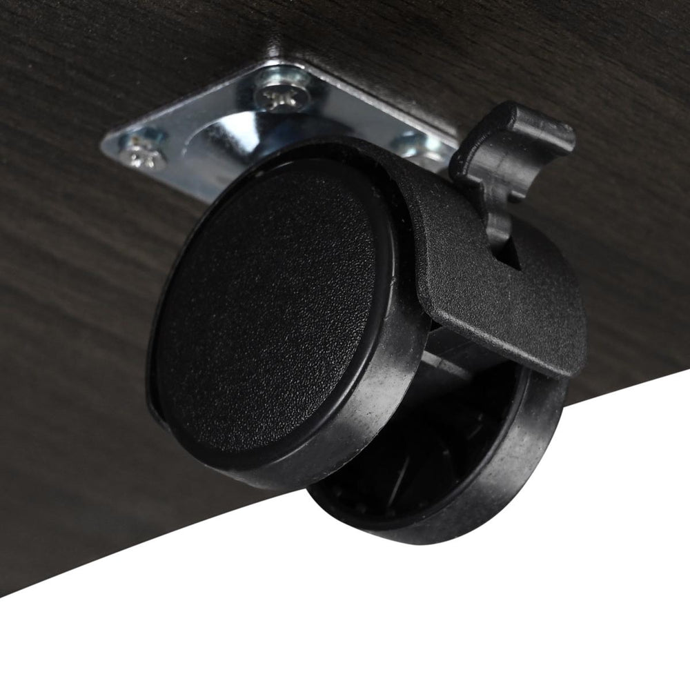 Yescom Height-Adjustable Rolling Laptop Cart with Storage Image