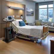 Yescom Height-Adjustable Rolling Laptop Cart with Storage Image