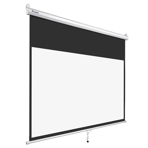 Yescom 16:9 Retractable Manual Projection Screen 72