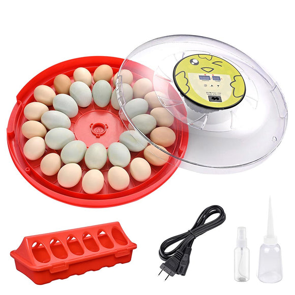 Yescom 30 Egg Incubator Auto Turning Temper Humidity Display Image
