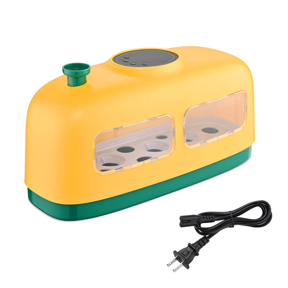 Yescom 8 Egg Incubator Hatcher with Egg Candling for Chicken, Yellow Image