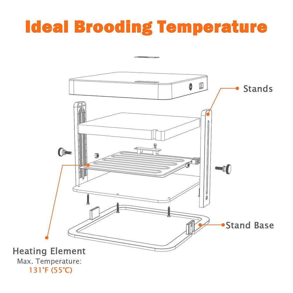 Yescom Heat Plate for Chicks Brooder Heater 10x10 Image
