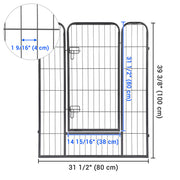 Yescom Heavy Duty Dog Playpen 40" Tall 48-Panel Puppy Pen Metal Image