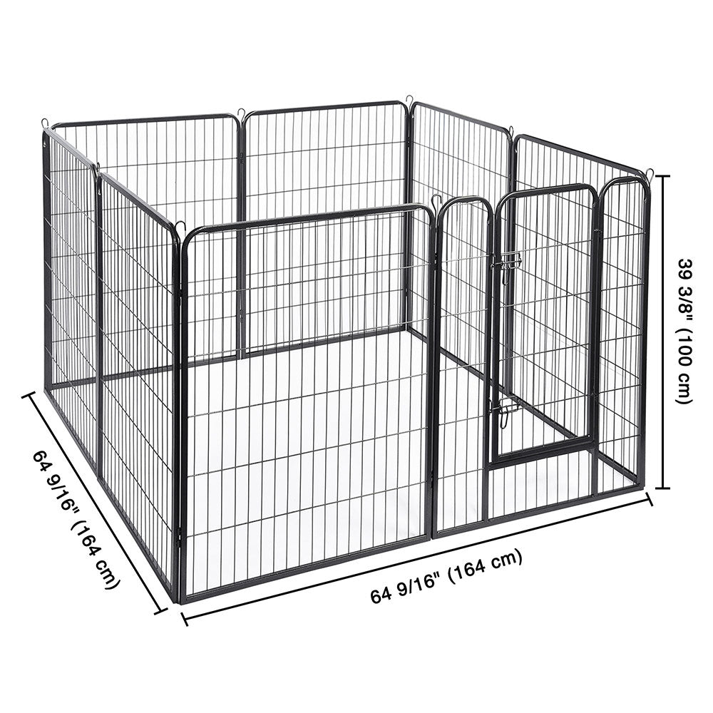 Heavy Duty Dog Playpen 40" Tall 8Panel Puppy Pen Metal