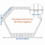 Yescom Heavy Duty Dog Playpen 40" Tall 8-Panel Puppy Pen Metal Image