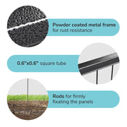 Yescom Heavy Duty Dog Playpen 48" Tall 32-Panel Puppy Pen Metal Image