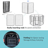 Yescom Heavy Duty Dog Playpen 48" Tall 48-Panel Puppy Pen Metal
