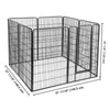Yescom Heavy Duty Dog Playpen 48" Tall 48-Panel Puppy Pen Metal