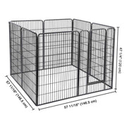 Yescom Heavy Duty Dog Playpen 48" Tall 32-Panel Puppy Pen Metal Image