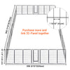 Yescom Heavy Duty Dog Playpen 48" Tall 16-Panel Puppy Pen Metal