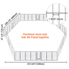 Yescom Heavy Duty Dog Playpen 48" Tall 48-Panel Puppy Pen Metal