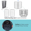 Yescom Heavy Duty Dog Playpen 40" Tall 16-Panel Puppy Pen Metal
