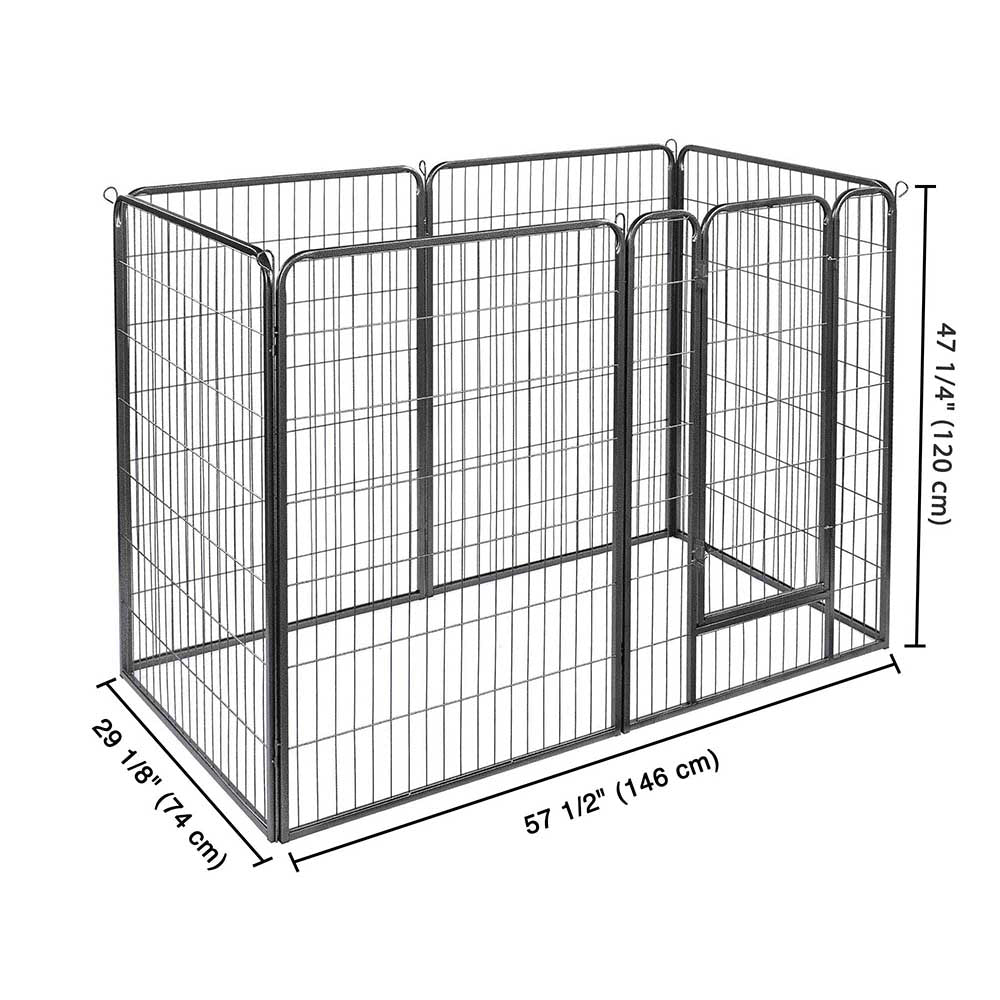 Yescom Heavy Duty Dog Playpen 48" Tall 12-Panel Puppy Pen Metal Image