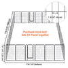 Yescom Heavy Duty Dog Playpen 48" Tall 36-Panel Puppy Pen Metal