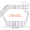 Yescom Heavy Duty Dog Playpen 48" Tall 12-Panel Puppy Pen Metal