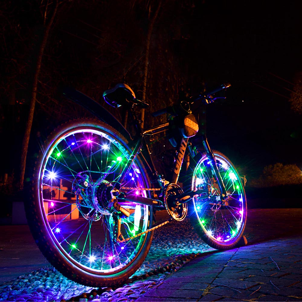 Yescom Waterproof LED Cycling Rim Lights 6.6ft, RGB Image