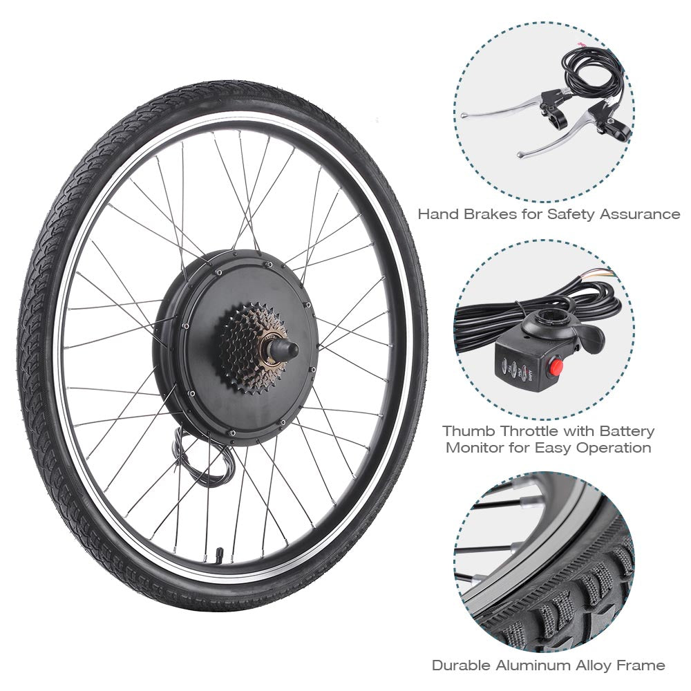 yescom 26in rear electric bicycle motor conversion kit 48v 1000w Silicon Power Store (US) Do you worry about how much a high performance moped will cost you Yescom Brushless Electric Bicycle Engine,