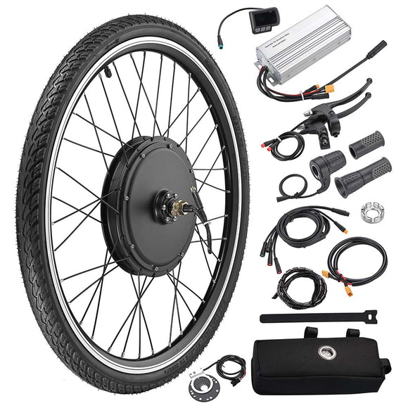 Yescom 26in Front Electric Bicycle Motor Conversion Kit 48v 1000w Image