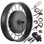Yescom 20" Front Wheel Electric Bicycle Motor Fat Tire Kit 48v 1000w Yescom 20" Front Wheel Electric Bicycle Motor Fat Tire Kit 48v 1000w