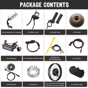 yescom 26in rear electric bicycle motor conversion kit 48v 1000w Yescom 26" Electric Bicycle Motor Rear Wheel Fat Tire Kit 48v 1000w