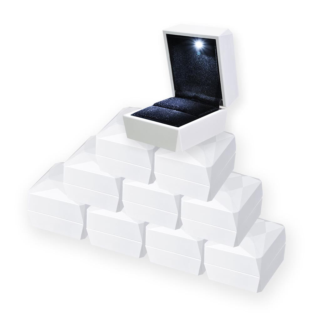 Yescom Wedding Proposal LED Light Jewelry Ring Box Single Image